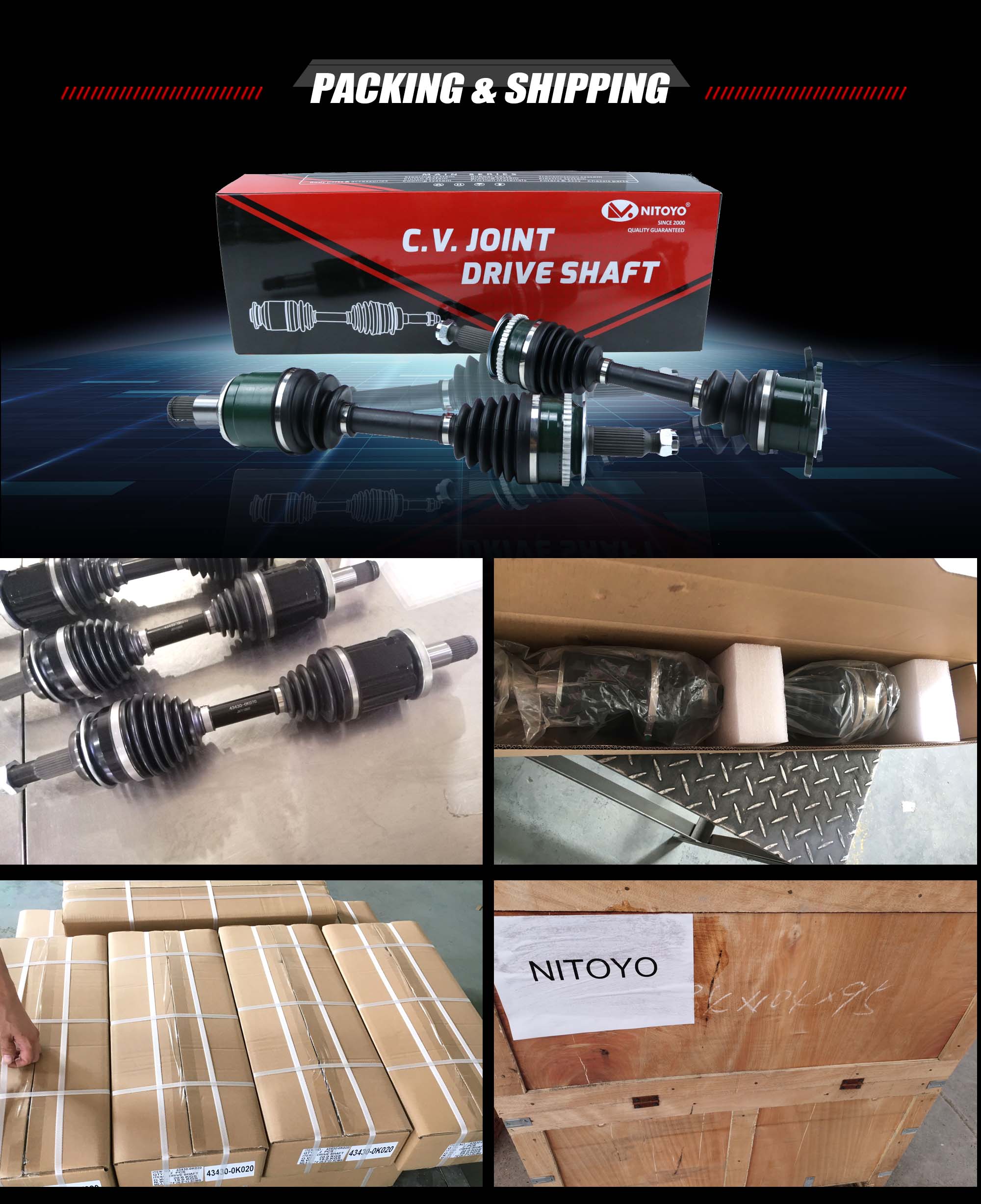 drive shaft packing